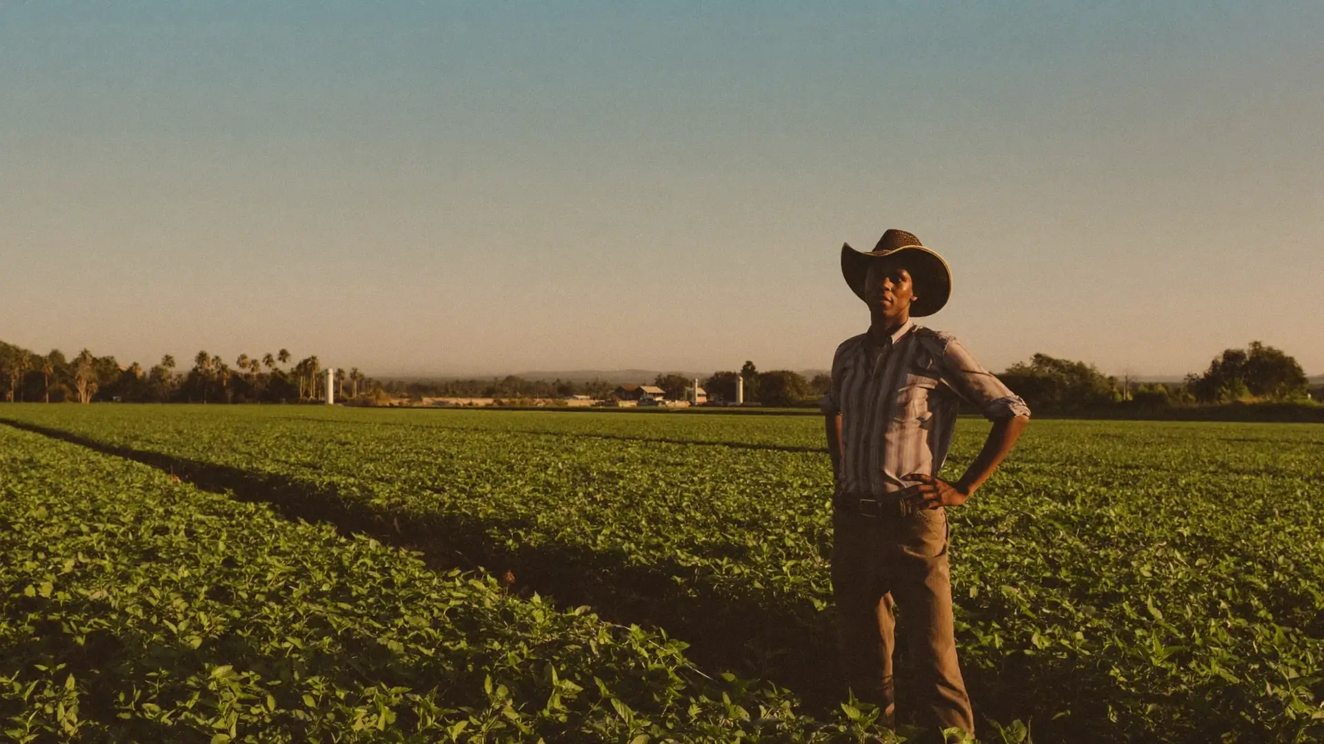 A Zimbabwean farmer standing in his field, backed by Creditree asset finance
